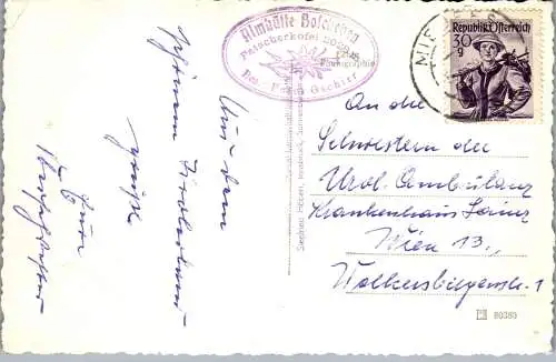 59842 - Tirol - Ellbögen , Gasthof Boscheben mit Patscherkofel - gelaufen 1958