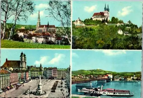 59844 - Oberösterreich - Linz , Mehrbildkarte - gelaufen 1964