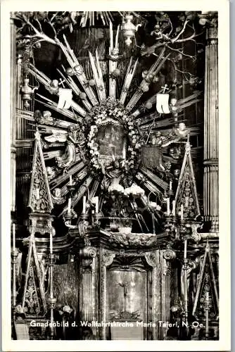 59847 - Kirchen - Maria Taferl , Gnadenbild in der Wallfahrtskirche - gelaufen 1958