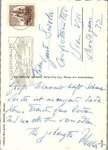 59854 - Kärnten - Maltatal , Fallbach Wasserfall - gelaufen 1966