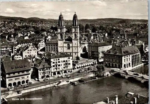 59858 - Schweiz - Zürich , mit Grossmünster - nicht gelaufen