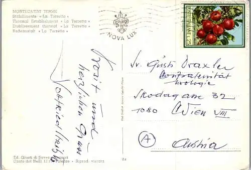 59860 - Italien - Montecatini Terme , Stabilimento La Torretta - gelaufen
