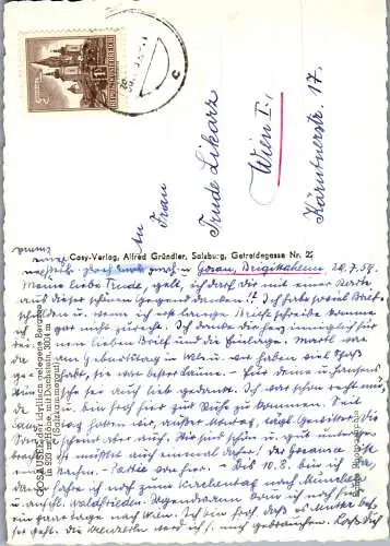 59864 - Oberösterreich - Gosausee , mit Dachstein - gelaufen 1959