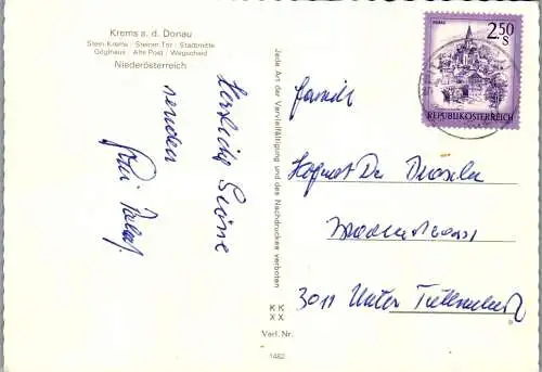 59875 - Niederösterreich - Krems , Stein Krems , Steiner Tor , Göglhaus , Alte Post , Wegscheid - gelaufen