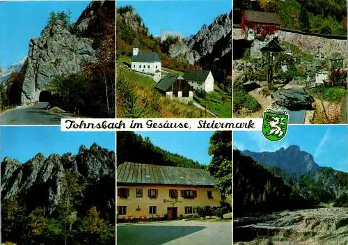 59876 - Steiermark - Johnsbach , im Gesäuse , Mehrbildkarte - gelaufen 1974