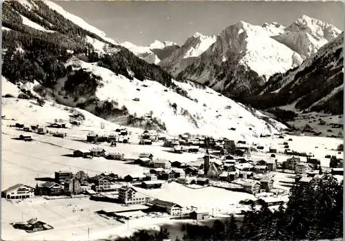 59879 - Schweiz - Klosters , mit Silvrettagruppe , Graubünden - gelaufen 1951