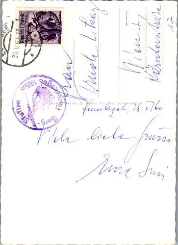 59888 - Oberösterreich - Ebensee , Feuerkogel Seilschwebebahn , Gondel - gelaufen 1960