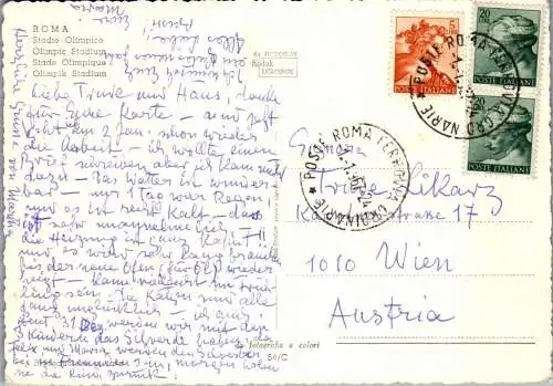 59895 - Italien - Rom , Stadio Olimpico , Olympiastadion - gelaufen 1967