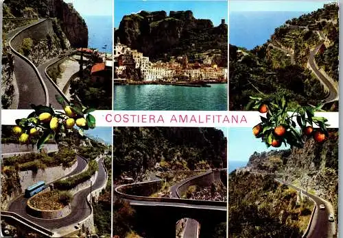 59900 - Italien - Amalfi , Costiera Amalfitana , Strada della Costiera - gelaufen