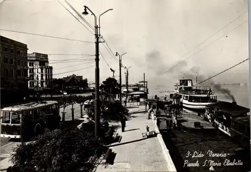 59906 - Italien - Venedig , Lido Venezia , Piazzale S. Maria Elisabetta - gelaufen 1954