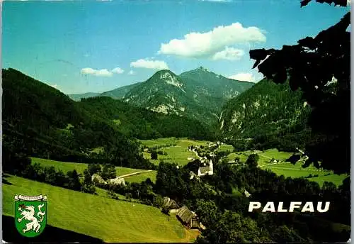 59907 - Steiermark - Palfau , Panorama mit Hochkar - gelaufen 1986