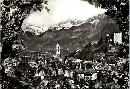 59911 - Italien - Meran , Panorama - gelaufen 1959