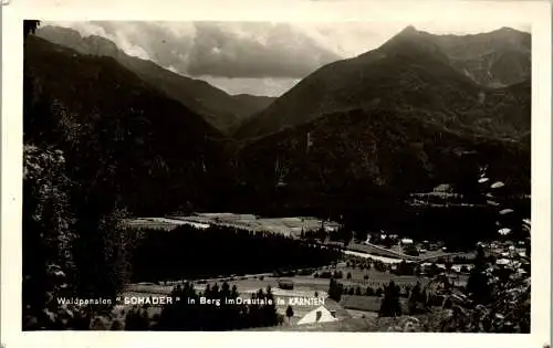 59921 - Kärnten - Berg , Waldpension Schader in Berg im Drautal , Panorama - gelaufen 1950