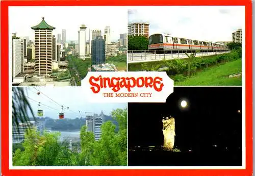 59929 - Singapur - Singapore , Mehrbildkarte - gelaufen 1984