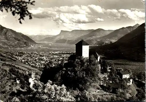 59939 - Italien - Meran , Brunnenburg , Schloss Tirolo - gelaufen 1960