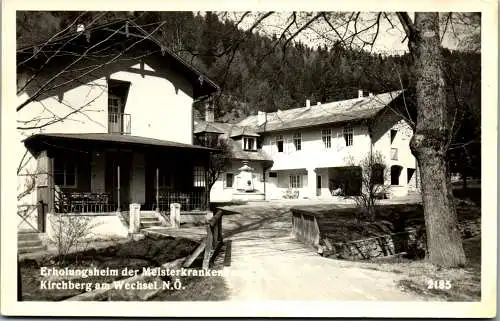 59941 - Niederösterreich - Kirchberg am Wechsel , Erholungsheim der Meisterkrankenkasse - gelaufen 1959