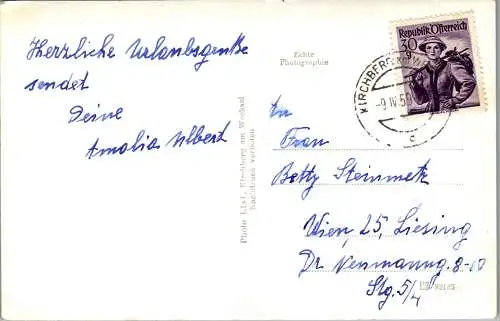 59941 - Niederösterreich - Kirchberg am Wechsel , Erholungsheim der Meisterkrankenkasse - gelaufen 1959
