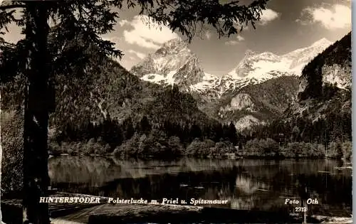 59968 - Oberösterreich - Hinterstoder , Polsterlucke mit Priel und Spitzmauer - nicht gelaufen