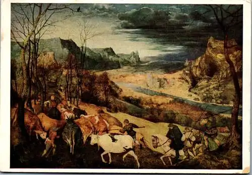 59969 - Künstlerkarte - Peter Bruegel , Die Heimkehr der Herde - nicht gelaufen