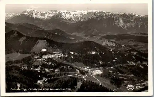 59970 - Niederösterreich - Semmering , Panorama  vom Sonnwendstein - gelaufen 1953