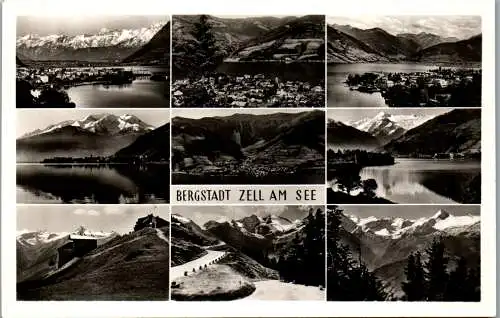 59971 - Salzburg - Zell am See , Bergstadt , Mehrbildkarte - nicht gelaufen