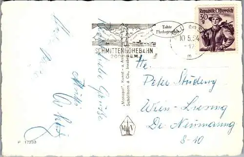 59972 - Salzburg - Zell am See , gegen Kitzsteinhorn - gelaufen 1954