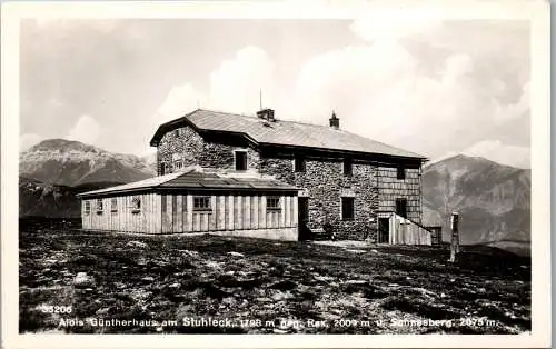 59985 - Steiermark - Stuhleck , Alois Güntherhaus gegen Rax und Schneeberg - nicht gelaufen