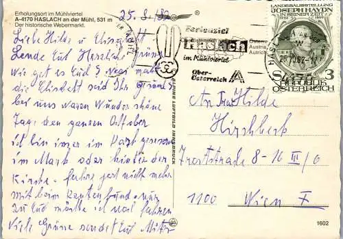 60057 - Oberösterreich - Haslach , an der Mühl , Mühlviertel , Mehrbildkarte - gelaufen