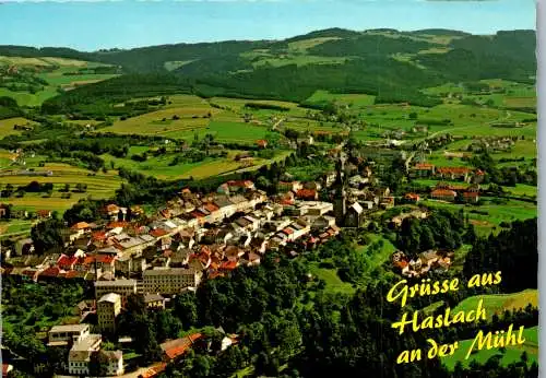 60061 - Oberösterreich - Haslach , an der Mühl , Mühlviertel , Panorama - gelaufen 1980