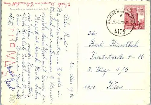 60064 - Oberösterreich - Haslach , an der Mühl , Panorama - gelaufen 1970