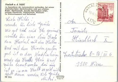 60067 - Oberösterreich - Haslach , an der Mühl , Mehrbildkarte - gelaufen 1974