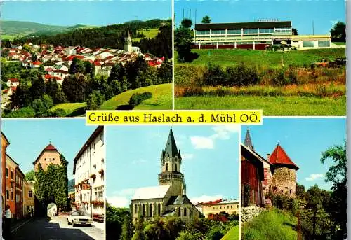 60081 - Oberösterreich - Haslach , an der Mühl , Mehrbildkarte - gelaufen 1977