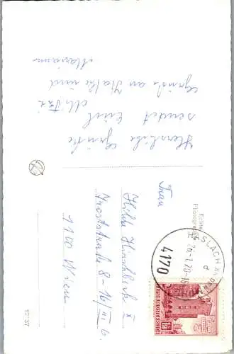 60086 - Oberösterreich - Haslach , an der Mühl , Torturm mit Museum - gelaufen 1970