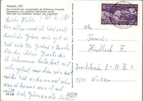 60093 - Oberösterreich - Haslach , Mehrbildkarte - gelaufen 1980