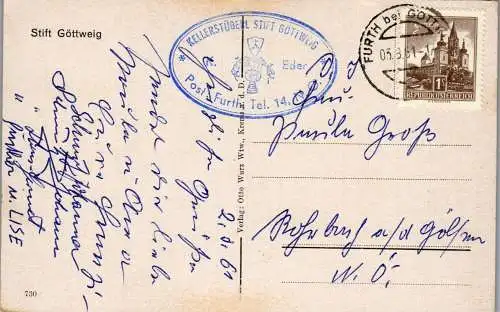 60109 - Niederösterreich - Göttweig , Stift Göttweig - gelaufen 1961