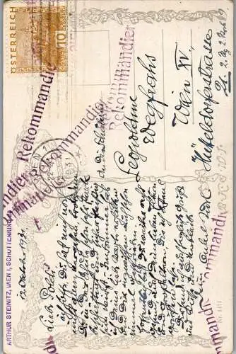 60122 - Künstlerkarte - Liesl Kinzel , Tratschbasen , Rekommandier - gelaufen 1931