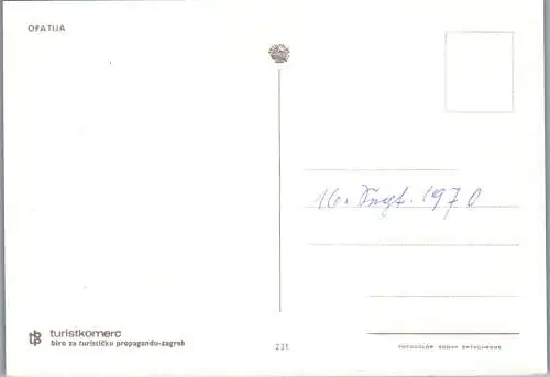 60137 - Kroatien - Opatija , Panorama - nicht gelaufen 1970