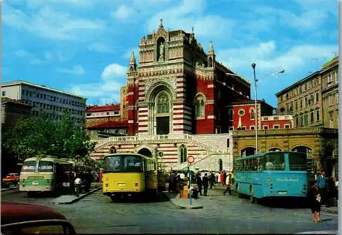 60143 - Kroatien - Rijeka , Kapucinska crkva , Autobus , Bus - nicht gelaufen 1970