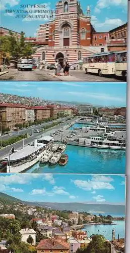 60146 - Kroatien - 10 Postcard , Opatija , Rijeka , Moscenicka Draga , Novi Vinodol , Crikvenica , Selce