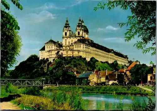 60152 - Niederösterreich - Melk , Stift Melk an der Donau - gelaufen 1970