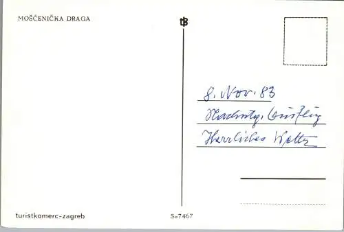 60158 - Kroatien - Moscenicka Draga , Ansicht , View - nicht gelaufen 1983