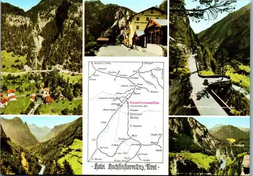 60174 - Tirol - Hochfinstermünz , Hotel Pension Hochfinstermünz , Mehrbildkarte - nicht gelaufen 1968