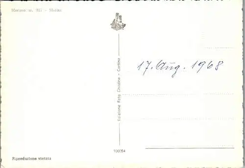 60182 - Italien - Meran , Merano , Panorama - nicht gelaufen 1968