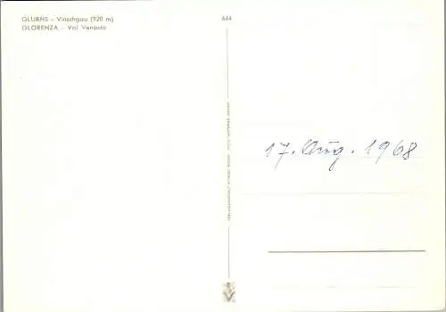 60186 - Italien - Glurns , Vinschgau , Glorenza , Val Venosta - nicht gelaufen 1968