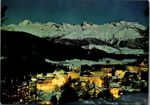 60191 - Schweiz - Pontresina , Panorama bei Nacht - nicht gelaufen 1968