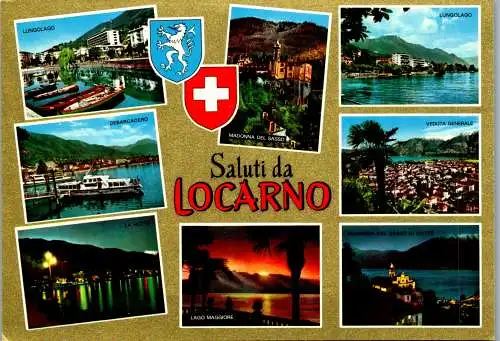 60196 - Schweiz - Locarno , Mehrbildkarte - nicht gelaufen 1971
