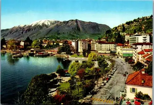 60197 - Schweiz - Locarno , Veduta generale e debarcadero - nicht gelaufen 1971