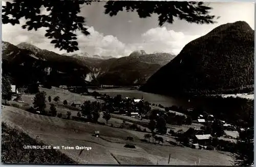 60200 - Steiermark - Grundlsee , mit Totem Gebirge , Panorama - gelaufen 1958