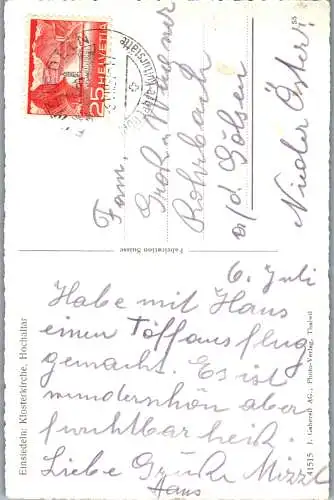 60215 - Schweiz - Einsiedeln , Klosterkirche , Hochaltar - gelaufen 1957
