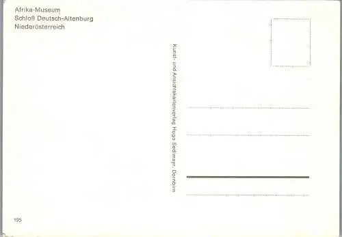60232 - Niederösterreich - Bad Deutsch Altenburg , Schloß Deutsch Altenburg , Afrika Museum - nicht gelaufen